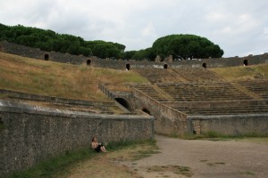 The Amphitheatre in Pompei that Played Host to a Bloody Riot in AD 59.