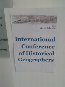 The International Conference of Historical Geography 2015 took place at the RGS-IBG in Kensington, London. 