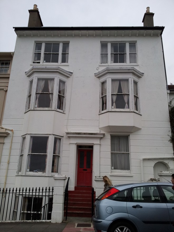 Minnie Turner's House in Victoria Road, Brighton. The current resident's are aware of the their home's proud past (Photo: Hannah Awcock).