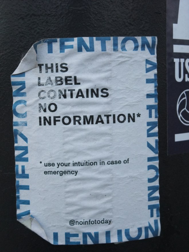 This sticker encourages people to think for themselves- an important quality for anyone involved in social movements or activism (Photo: Hannah Awcock, taken on Waterloo Bridge on 02/06/15).
